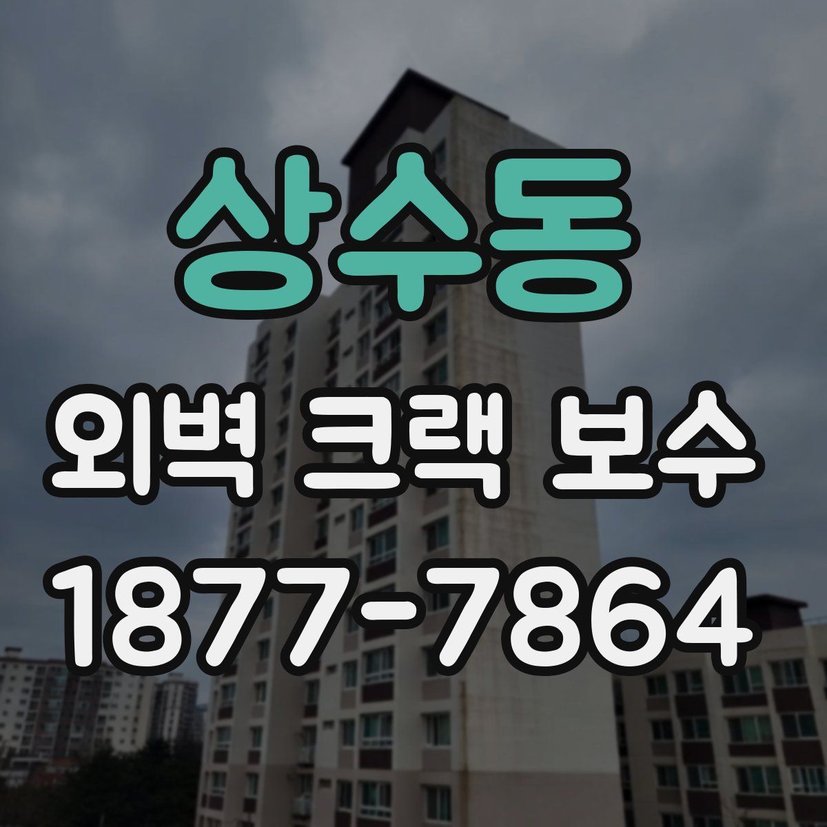 상수동 외벽 크랙 보수
