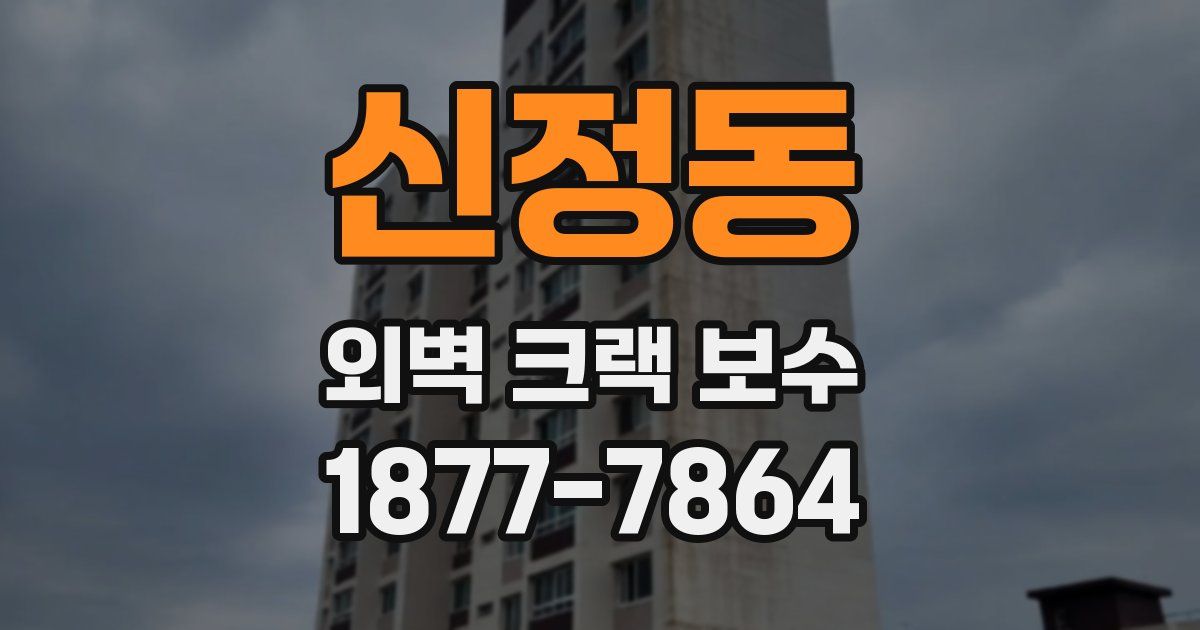 신정동 외벽 크랙 보수