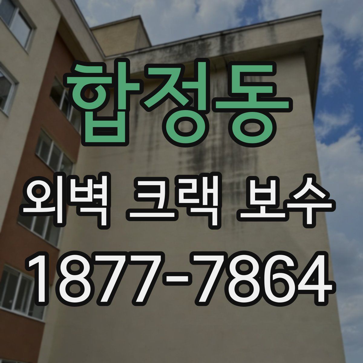 합정동 외벽 크랙 보수