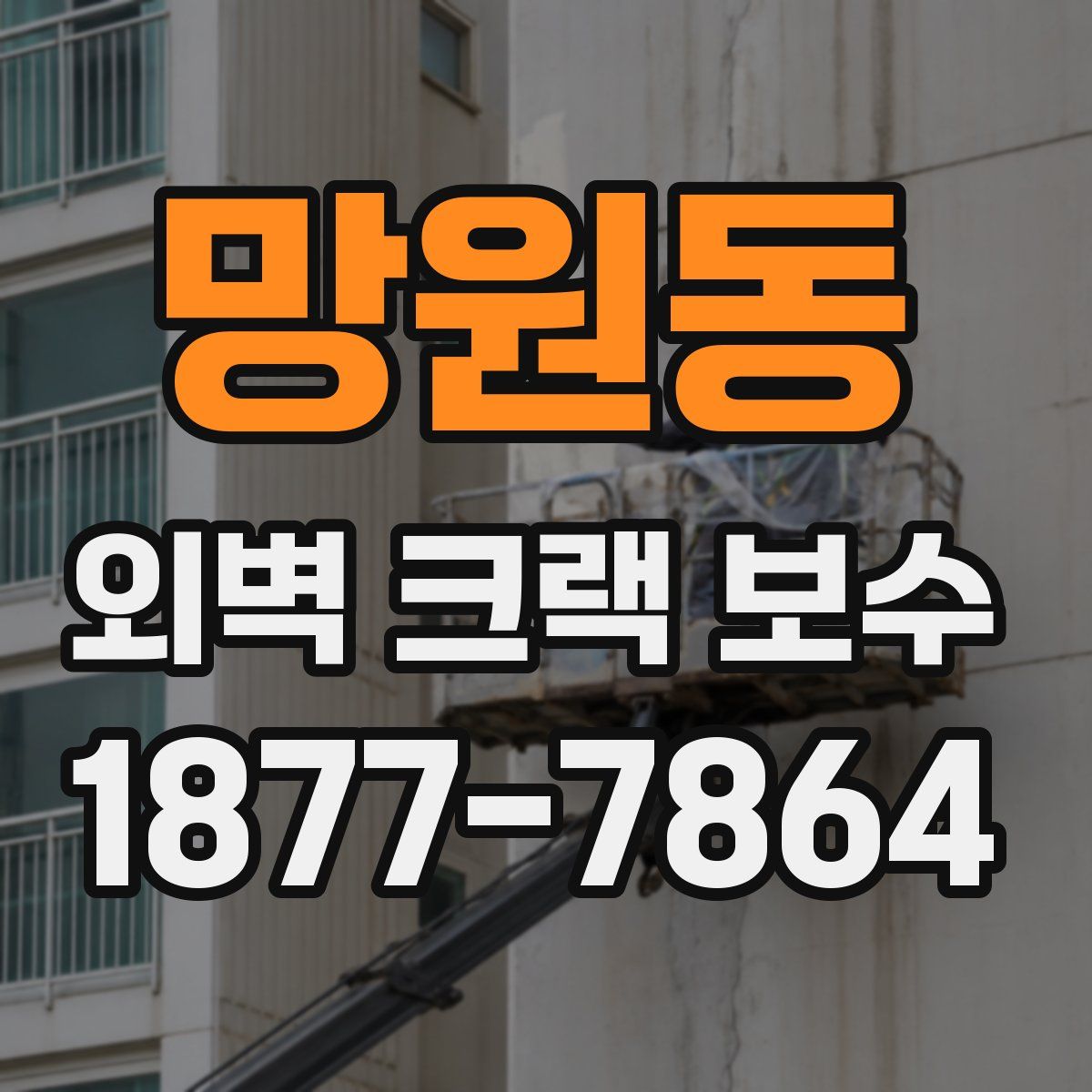 망원동 외벽 크랙 보수