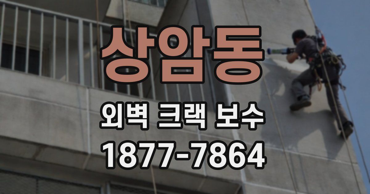 상암동 외벽 크랙 보수
