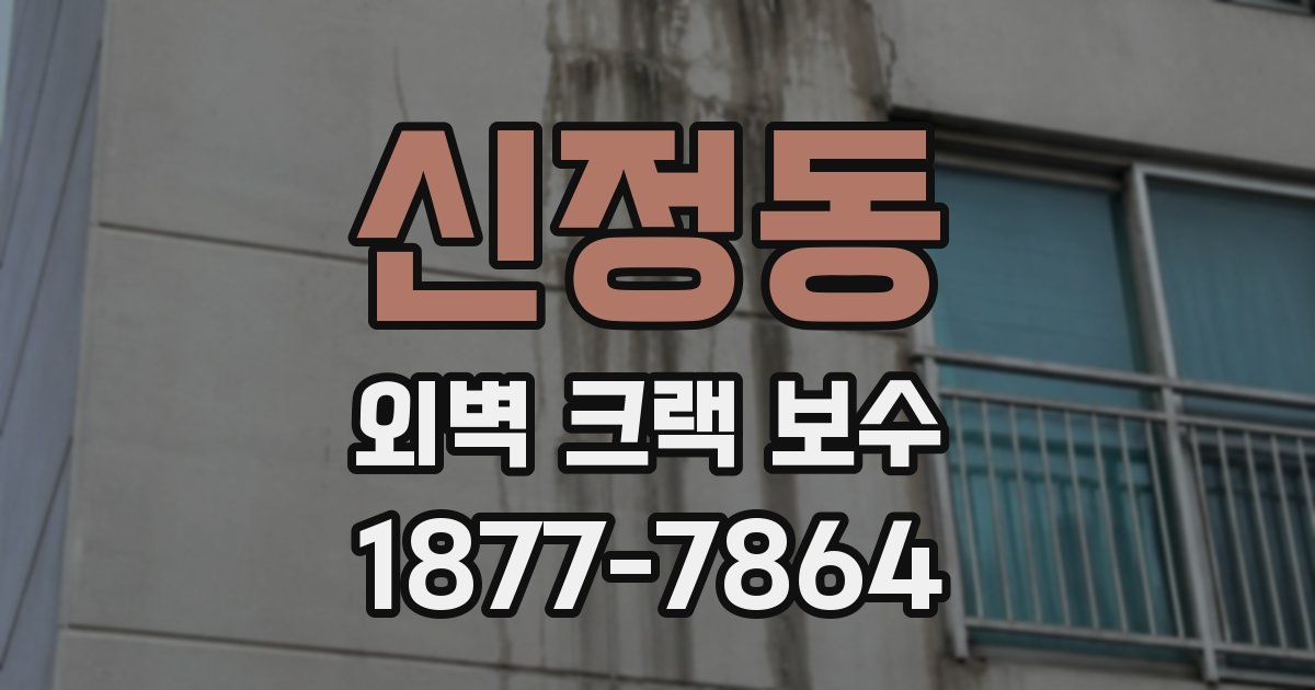신정동 외벽 크랙 보수