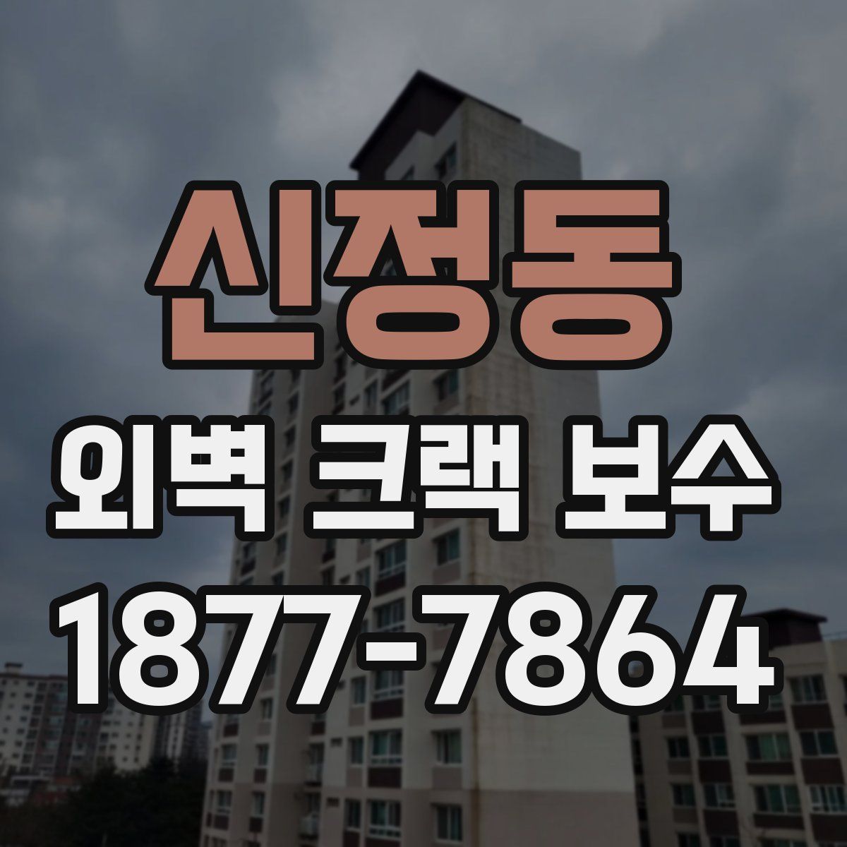 신정동 외벽 크랙 보수