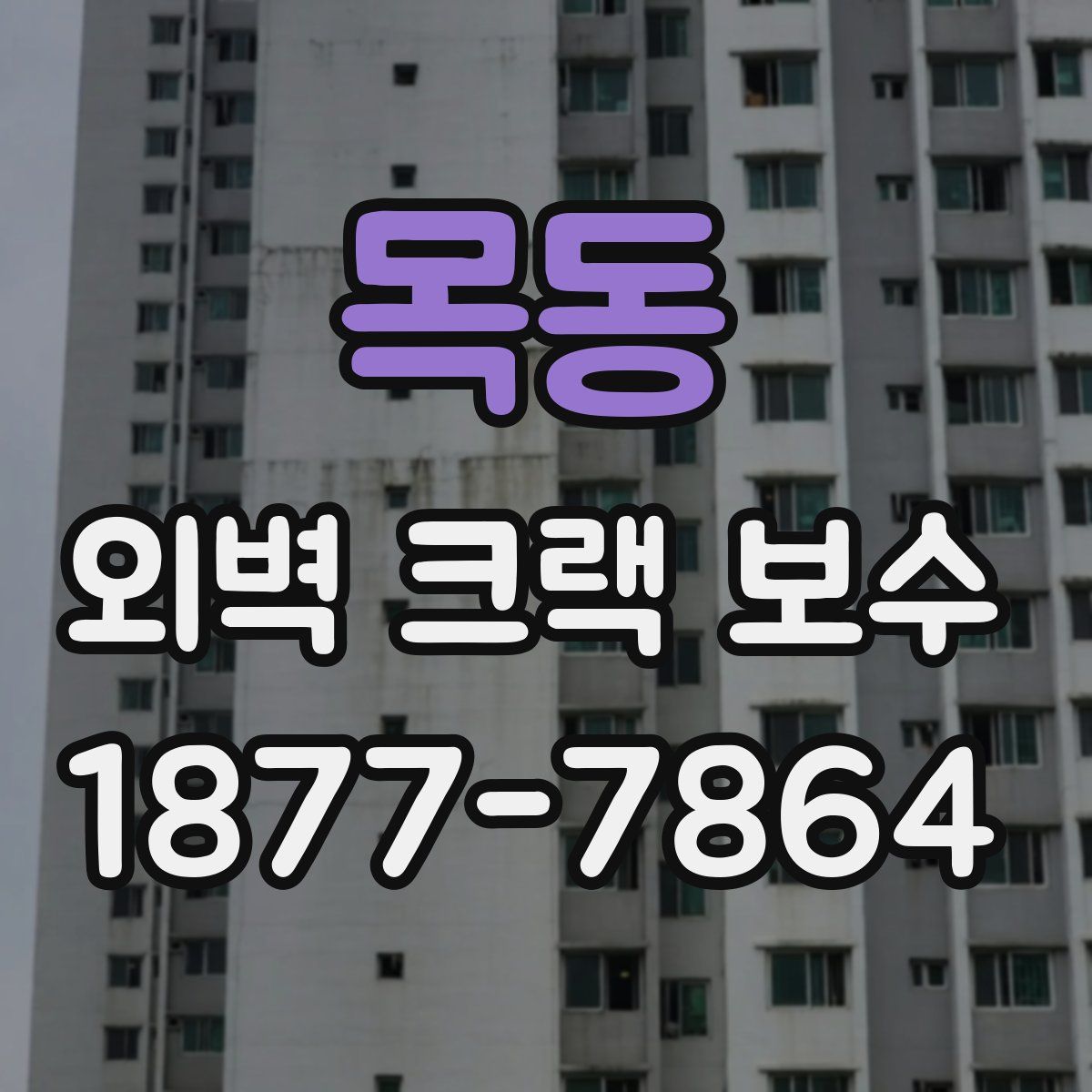 목동 외벽 크랙 보수