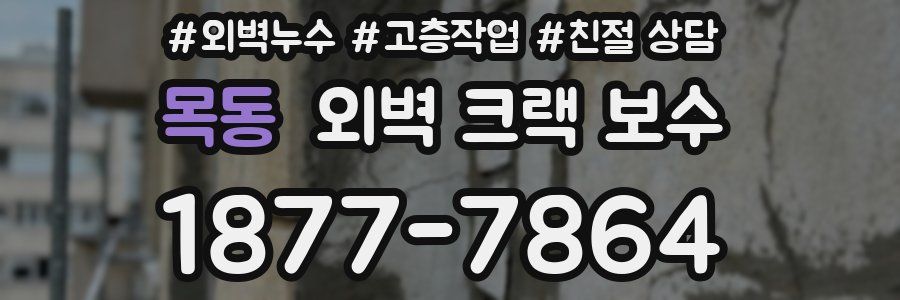 목동 외벽 크랙 보수
