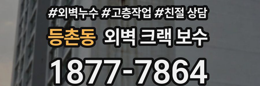 등촌동 외벽 크랙 보수