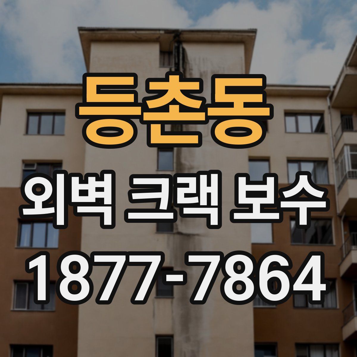등촌동 외벽 크랙 보수