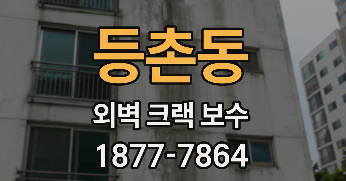 등촌동 외벽 크랙 보수