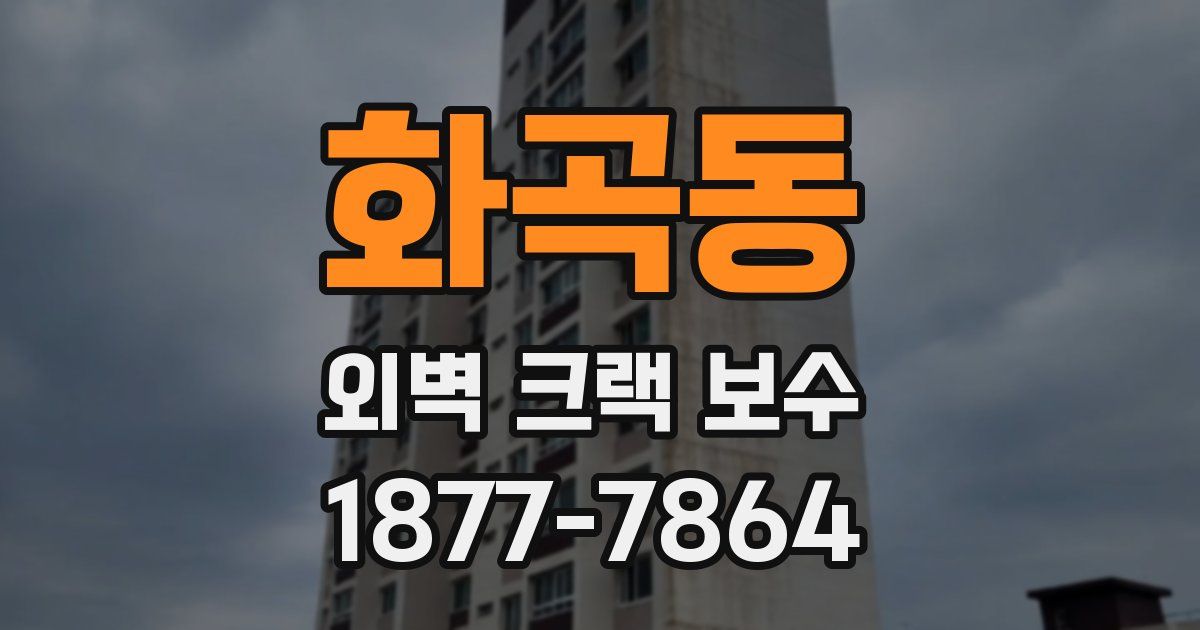 화곡동 외벽 크랙 보수