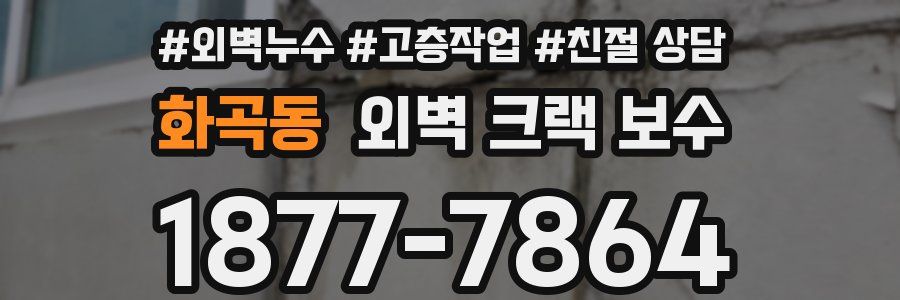 화곡동 외벽 크랙 보수