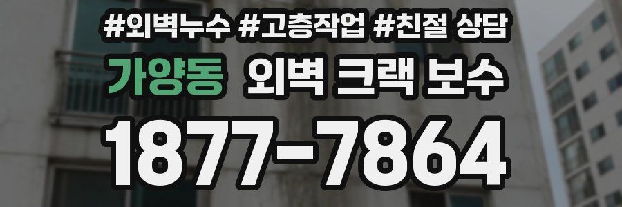 가양동 외벽 크랙 보수