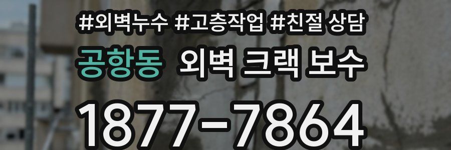 공항동 외벽 크랙 보수