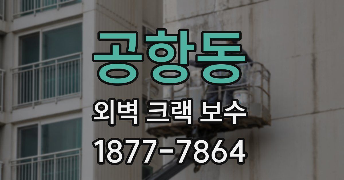 공항동 외벽 크랙 보수
