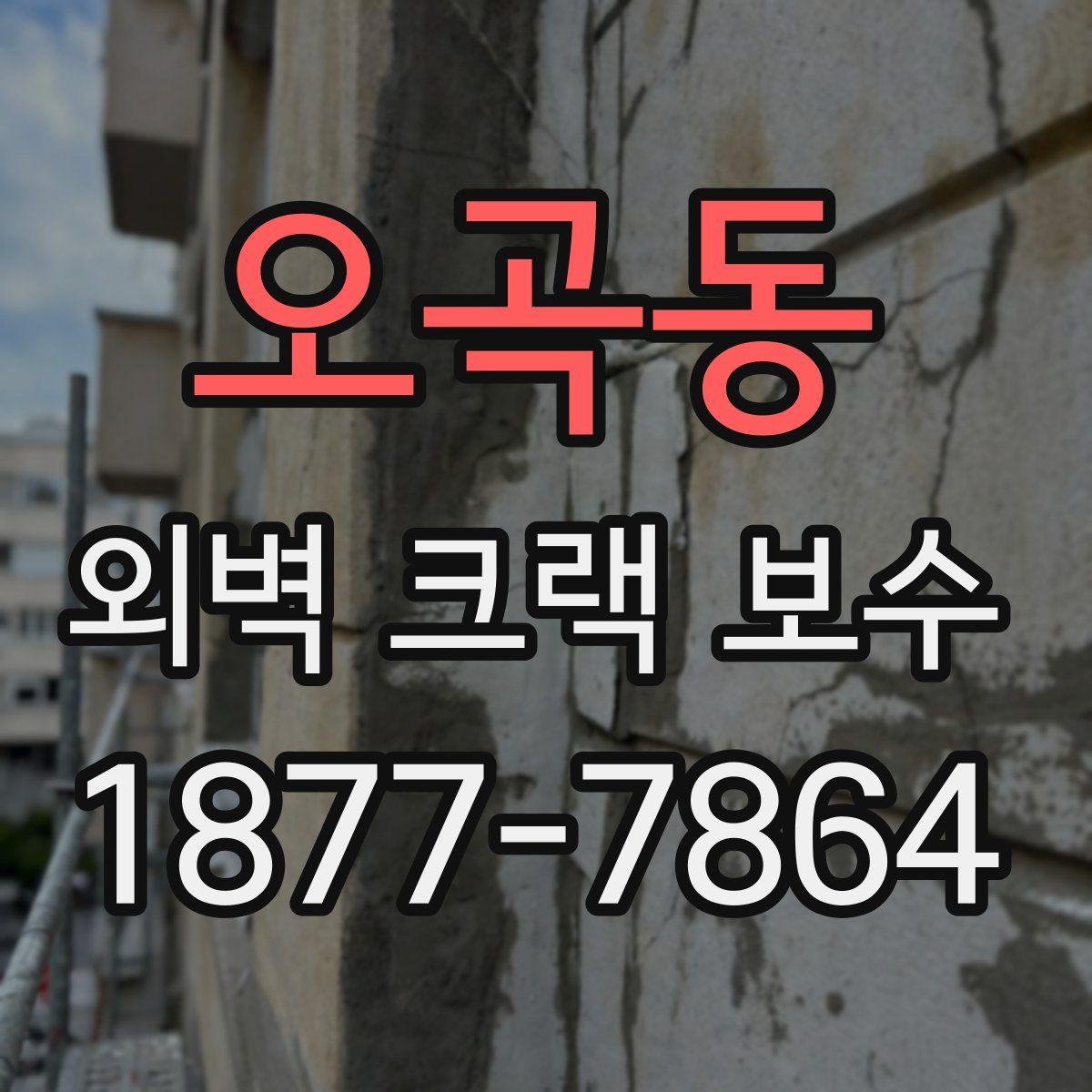 오곡동 외벽 크랙 보수