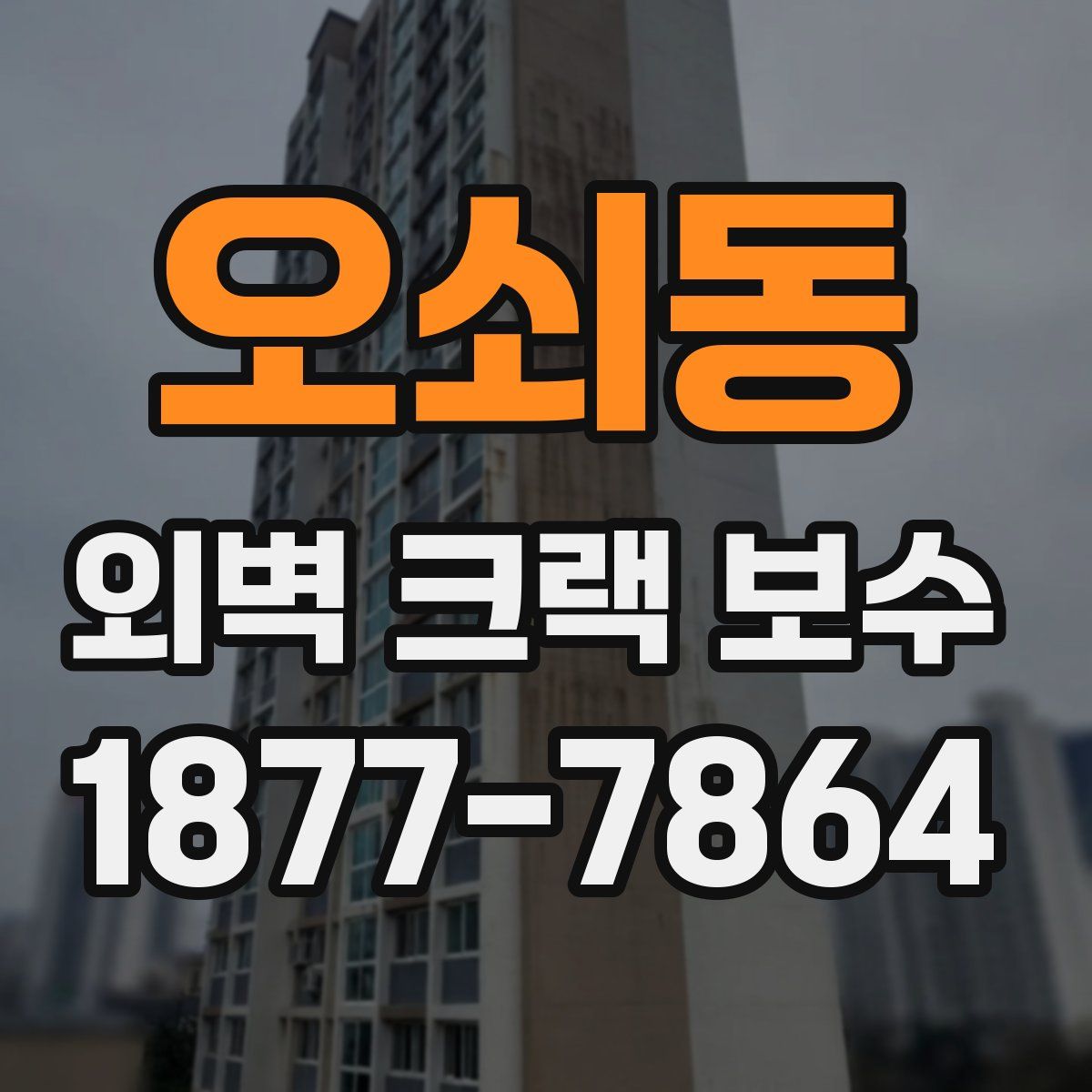 오쇠동 외벽 크랙 보수