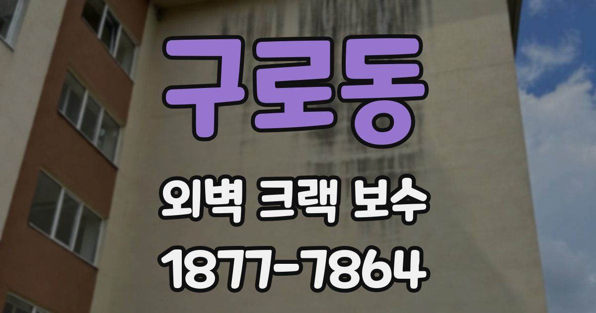 구로동 외벽 크랙 보수