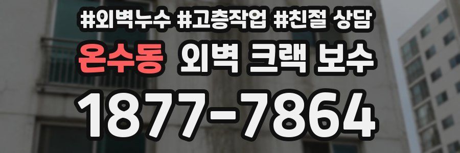 온수동 외벽 크랙 보수