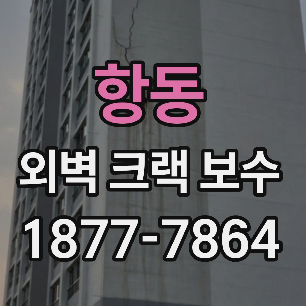 항동 외벽 크랙 보수