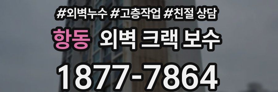 항동 외벽 크랙 보수