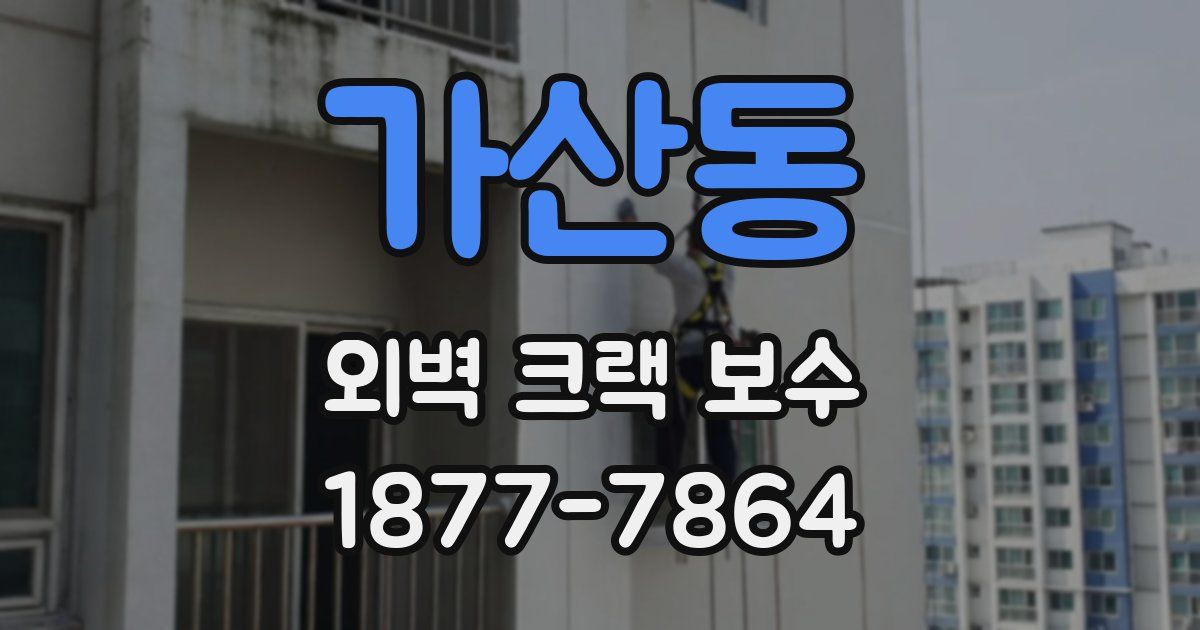 가산동 외벽 크랙 보수