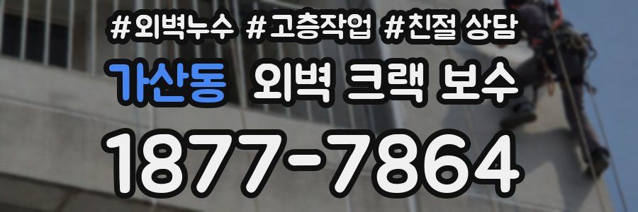 가산동 외벽 크랙 보수