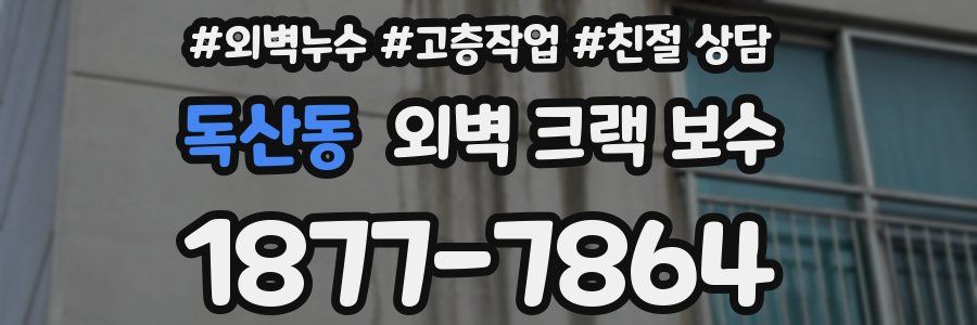 독산동 외벽 크랙 보수