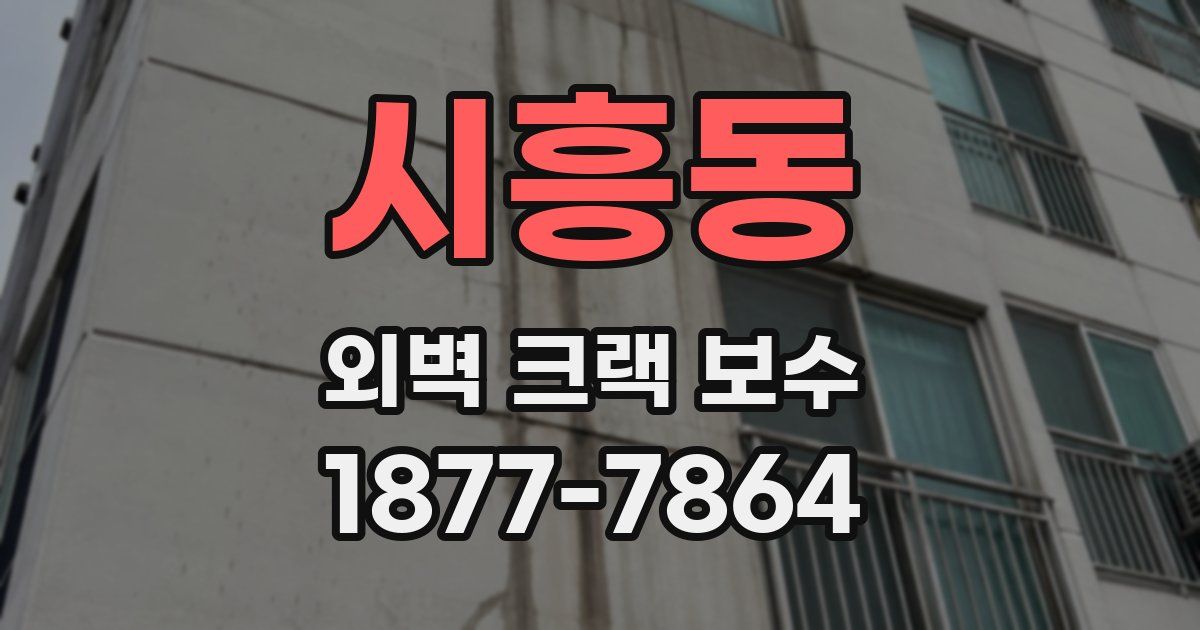 시흥동 외벽 크랙 보수