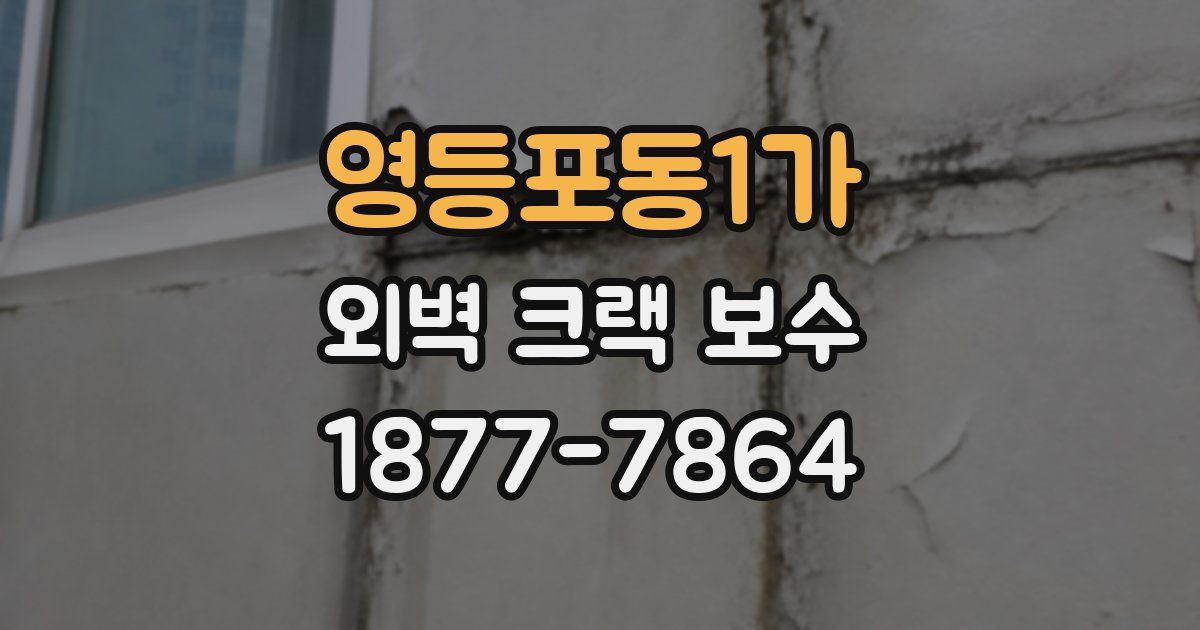 영등포동1가 외벽 크랙 보수