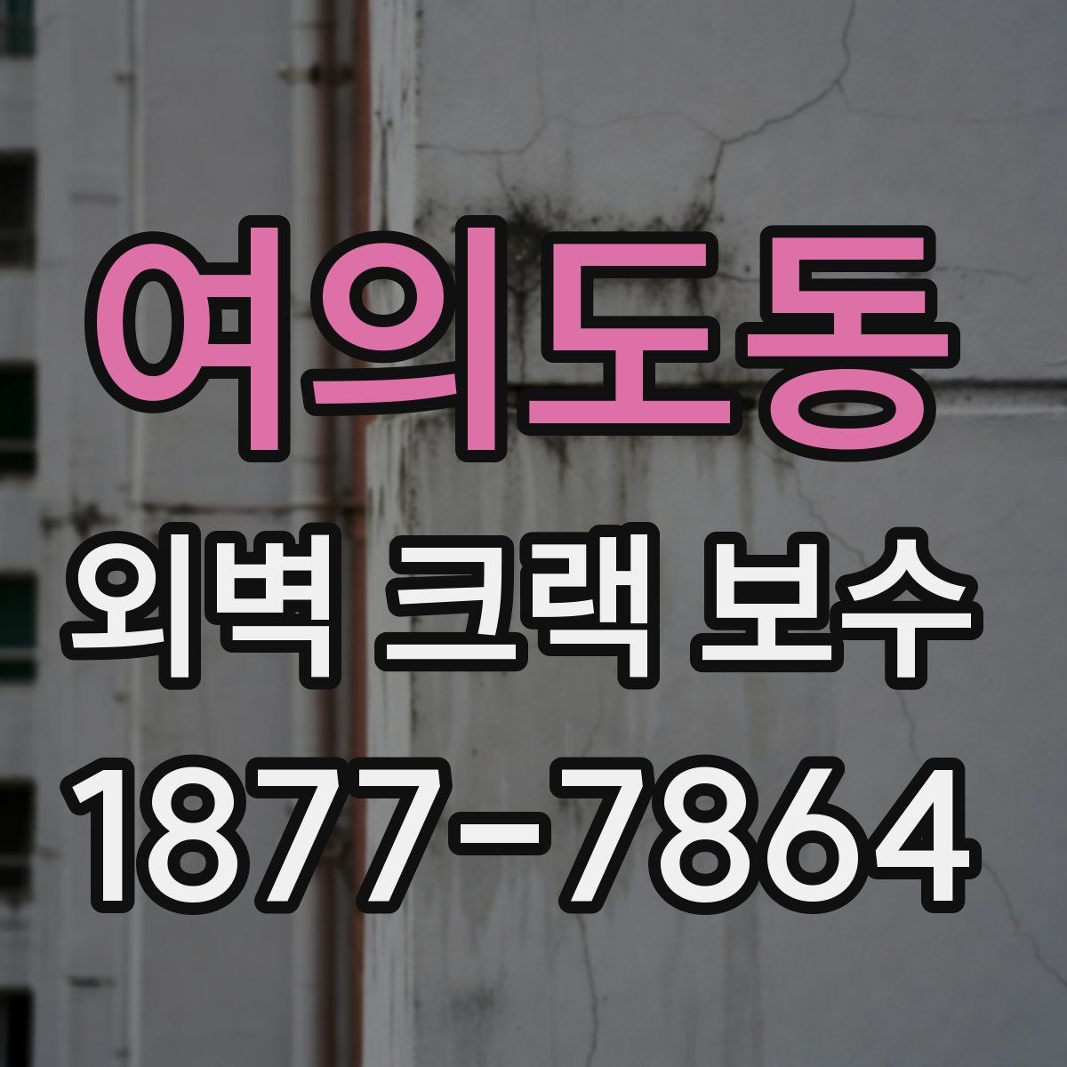 여의도동 외벽 크랙 보수