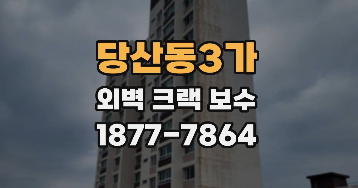 당산동3가 외벽 크랙 보수