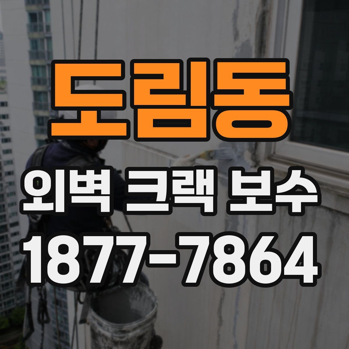 도림동 외벽 크랙 보수