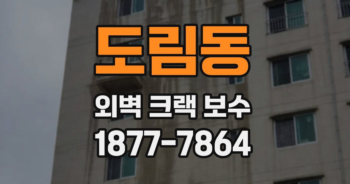 도림동 외벽 크랙 보수