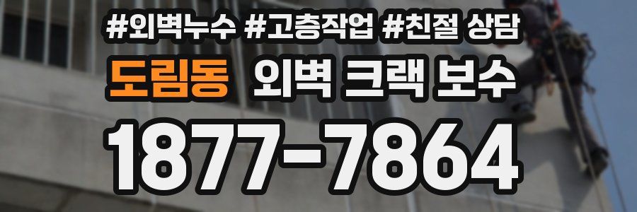 도림동 외벽 크랙 보수