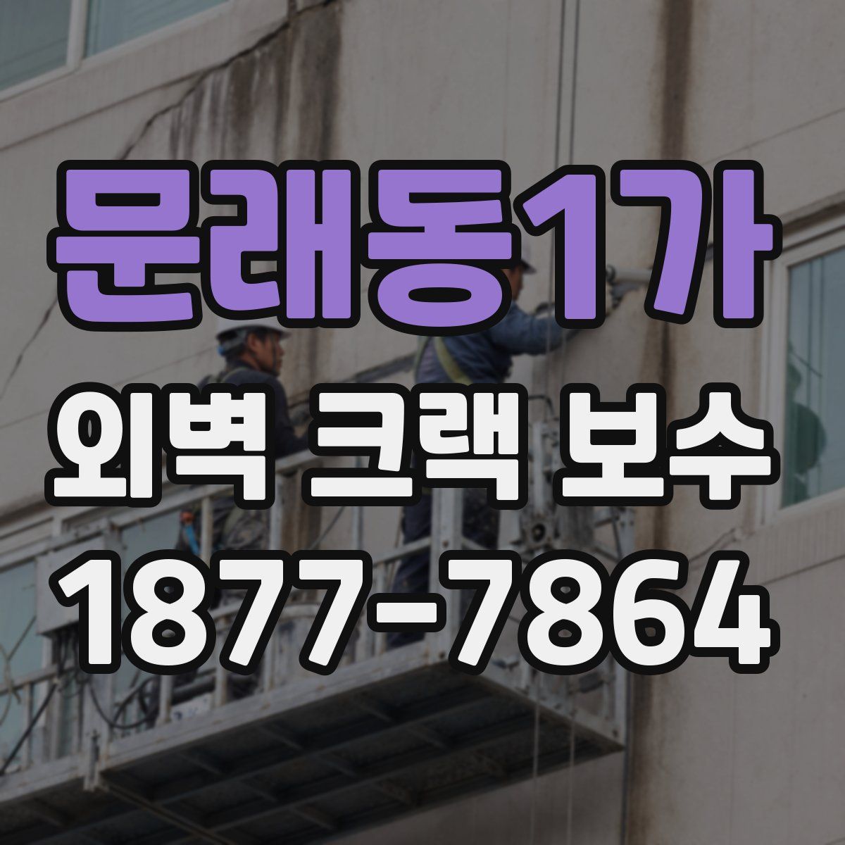 문래동1가 외벽 크랙 보수