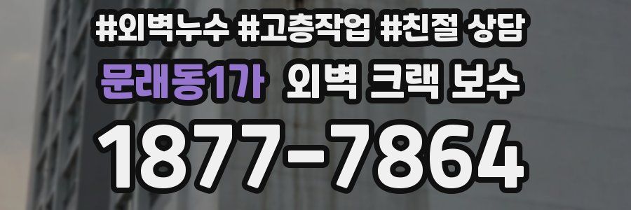 문래동1가 외벽 크랙 보수