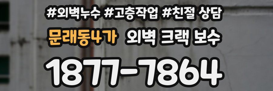 문래동4가 외벽 크랙 보수