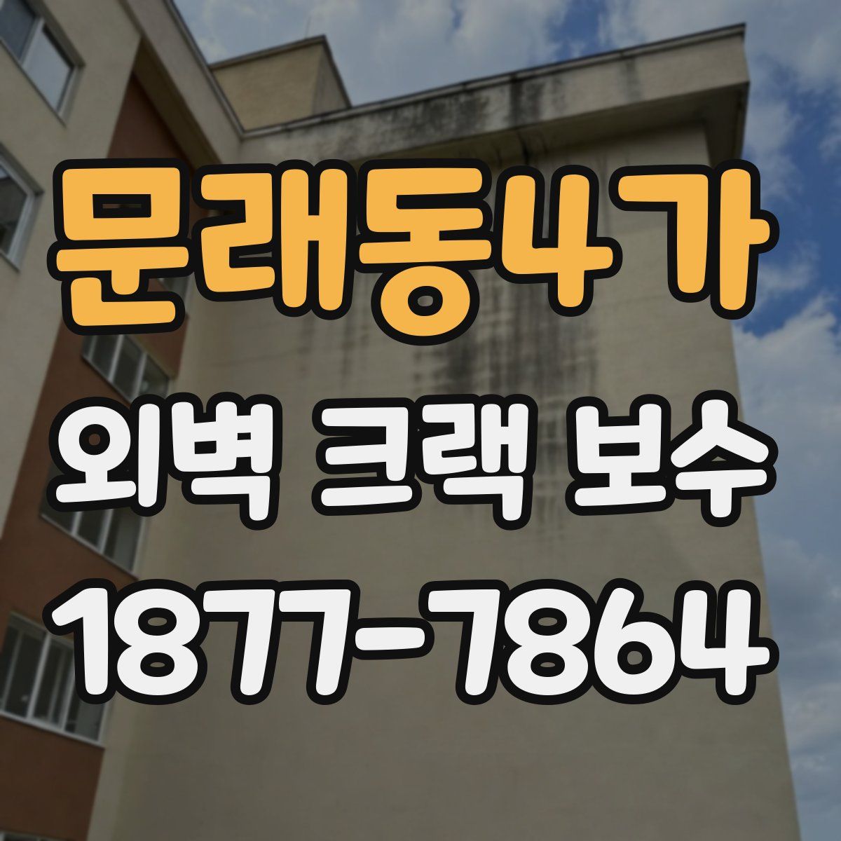 문래동4가 외벽 크랙 보수