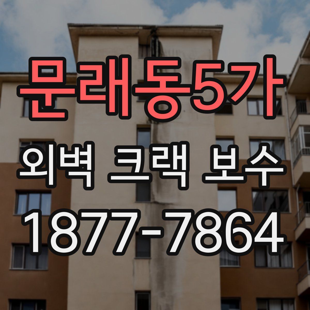 문래동5가 외벽 크랙 보수