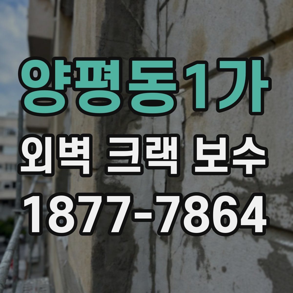 양평동1가 외벽 크랙 보수