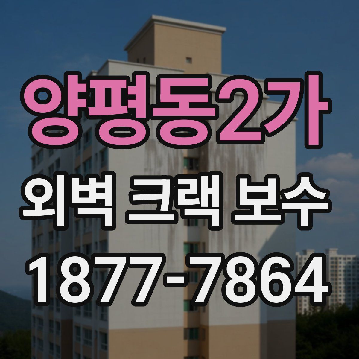 양평동2가 외벽 크랙 보수