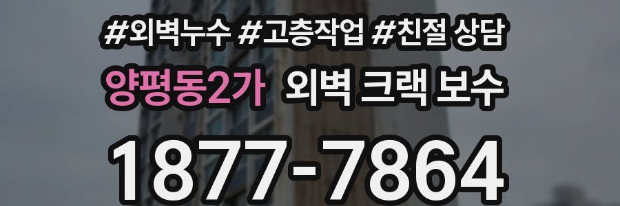 양평동2가 외벽 크랙 보수