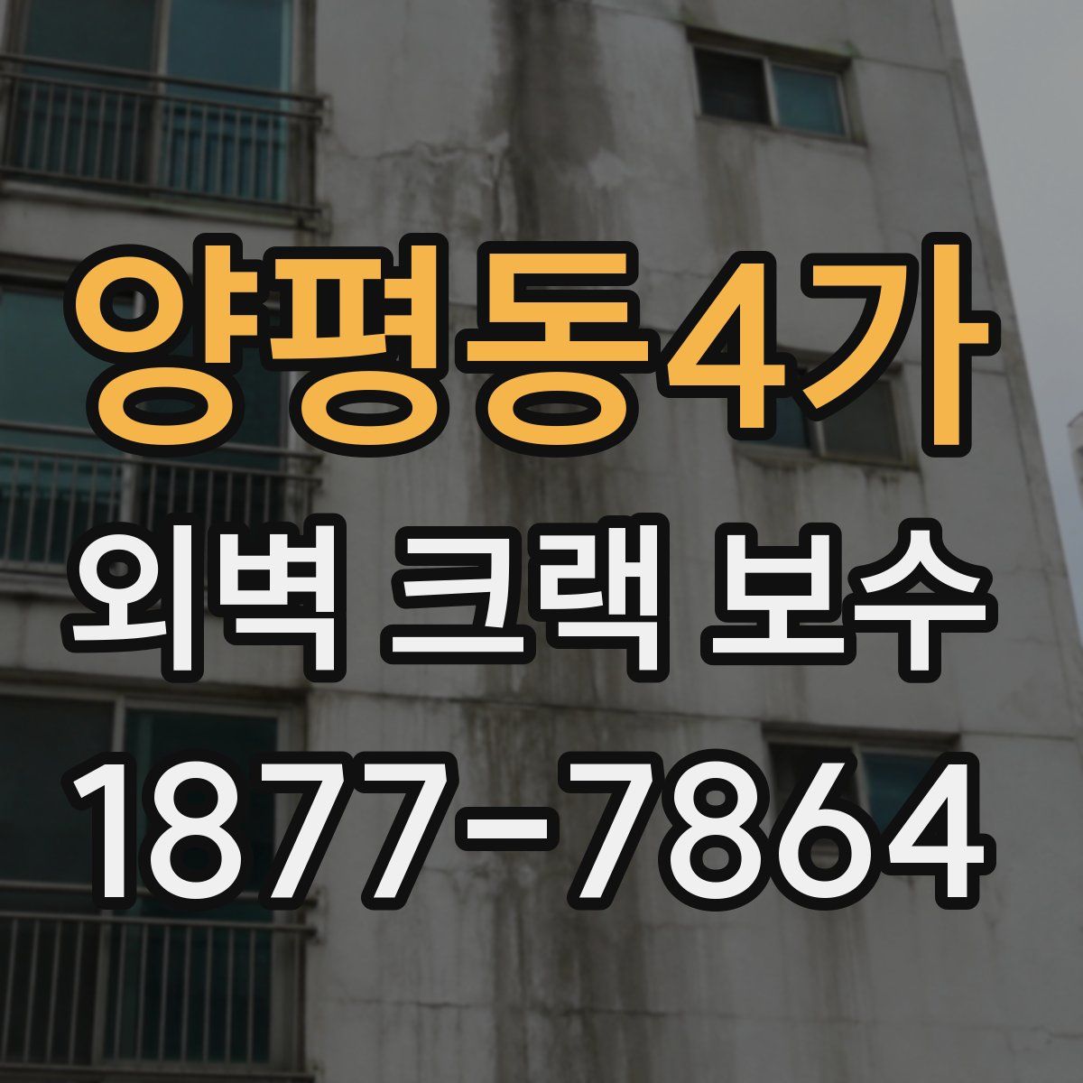 양평동4가 외벽 크랙 보수