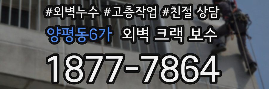 양평동6가 외벽 크랙 보수
