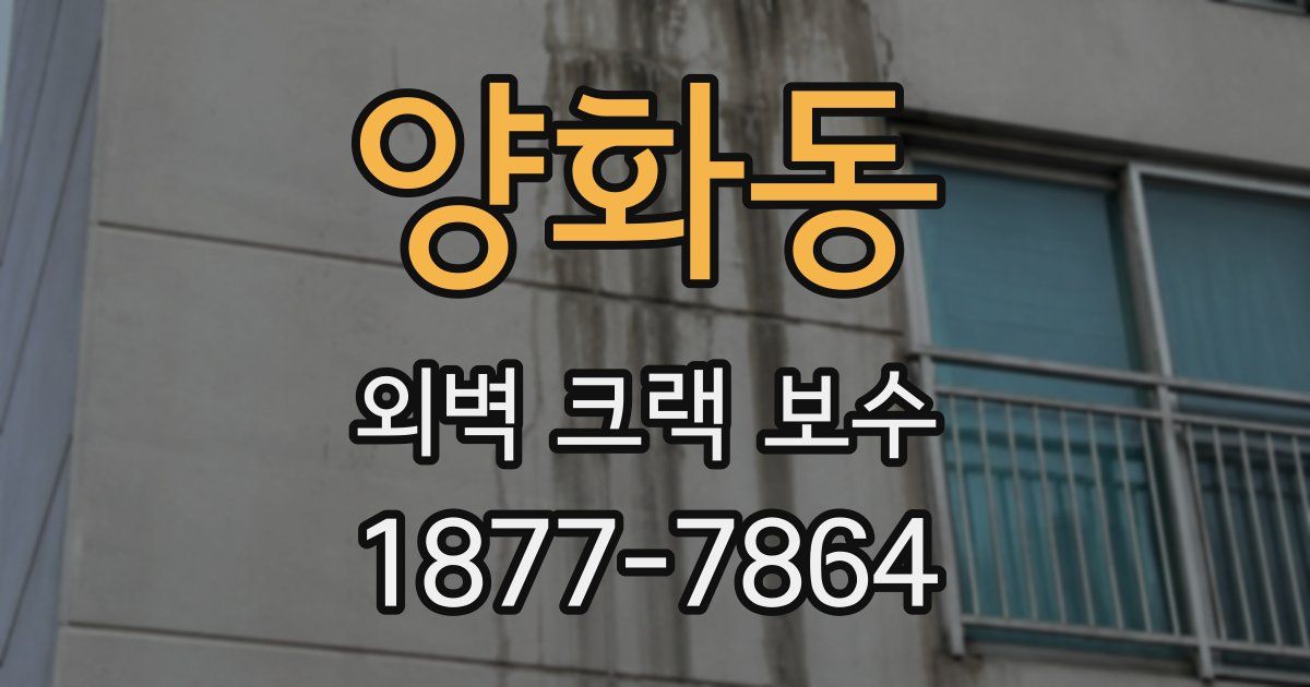 양화동 외벽 크랙 보수