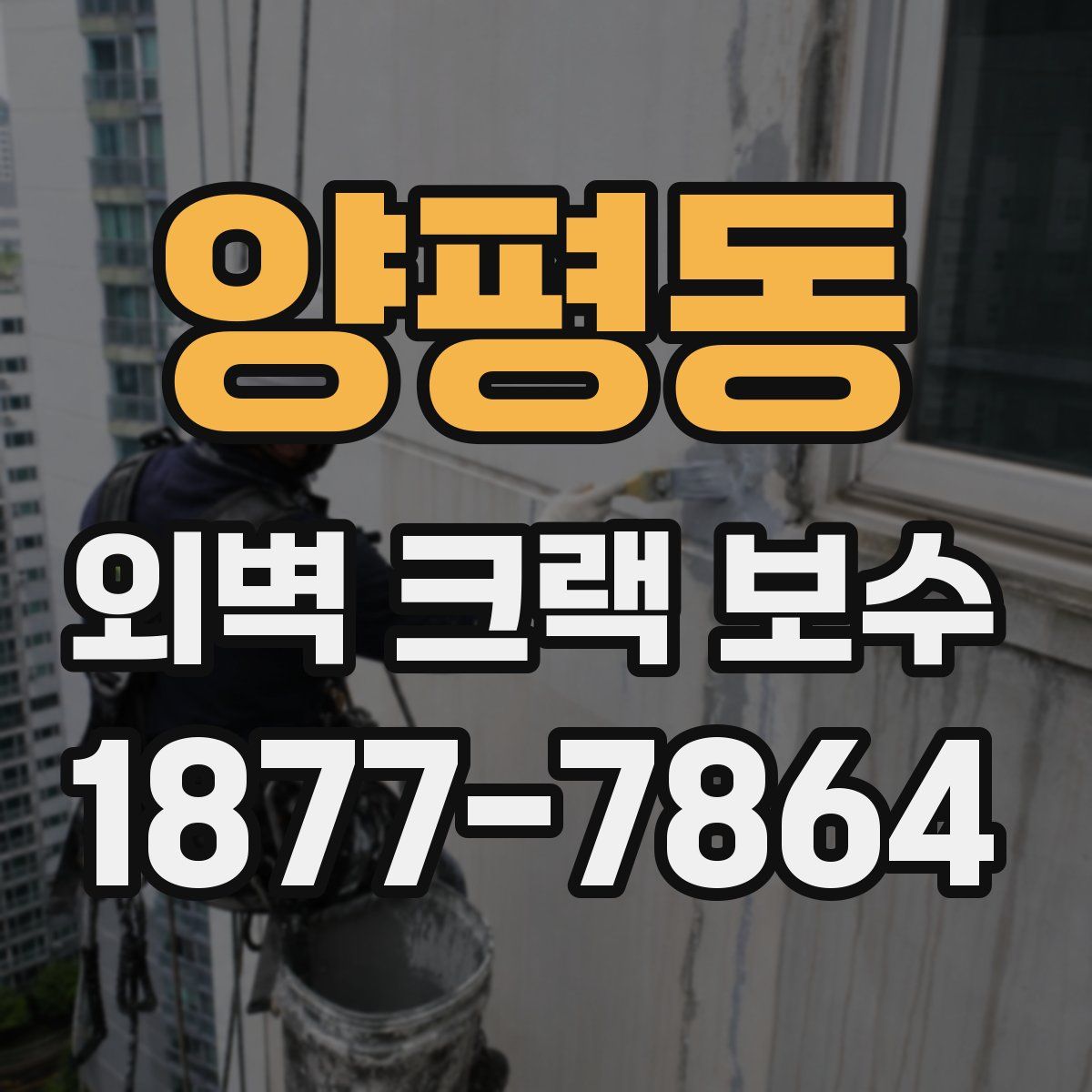 양평동 외벽 크랙 보수
