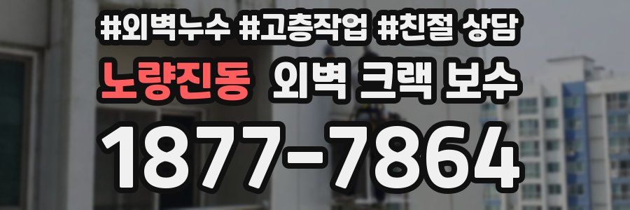 노량진동 외벽 크랙 보수