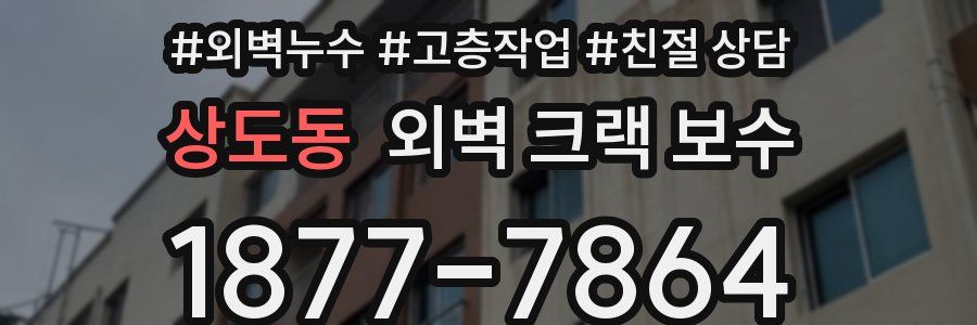 상도동 외벽 크랙 보수