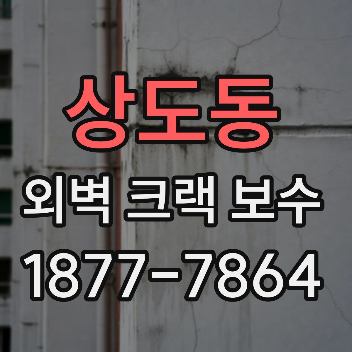 상도동 외벽 크랙 보수