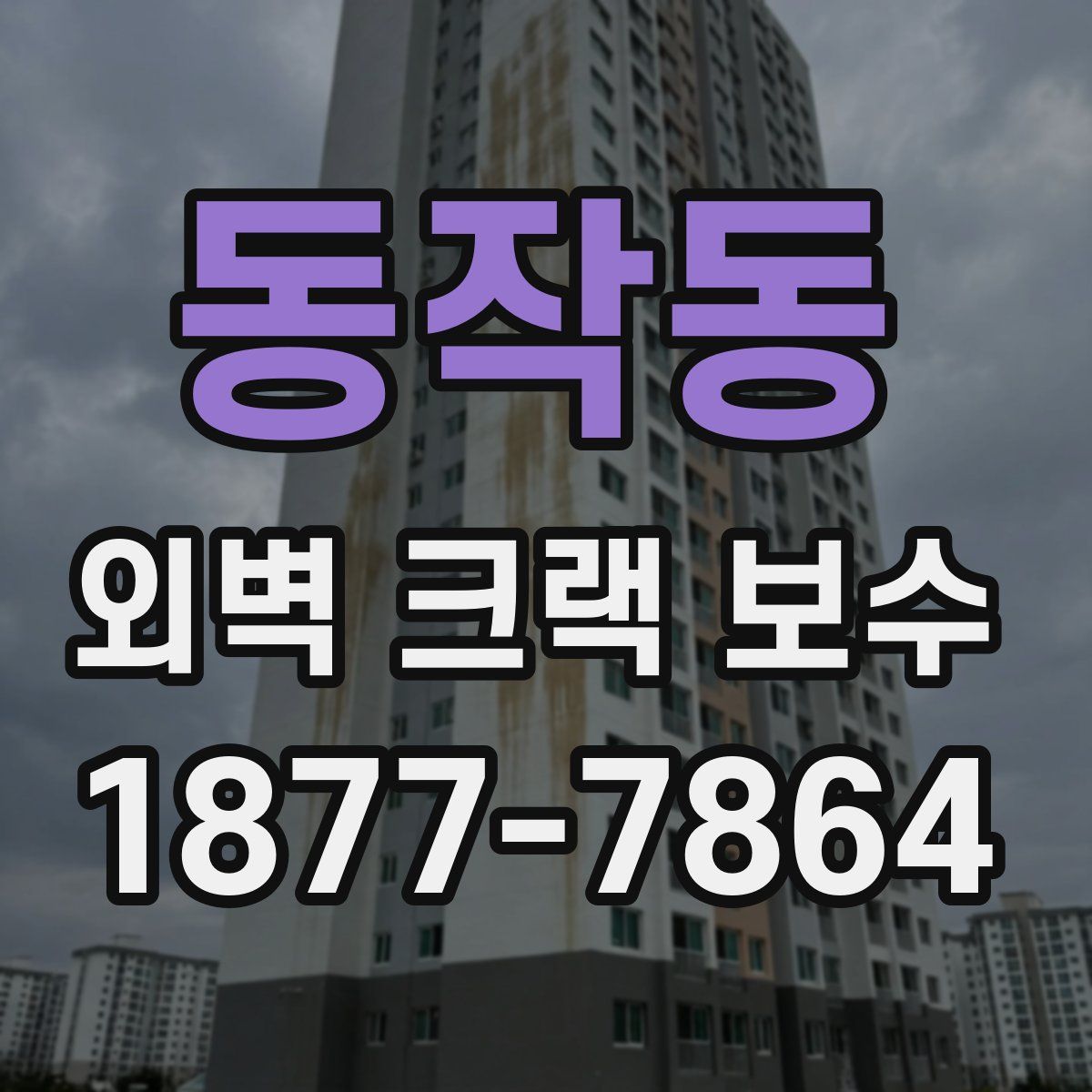동작동 외벽 크랙 보수