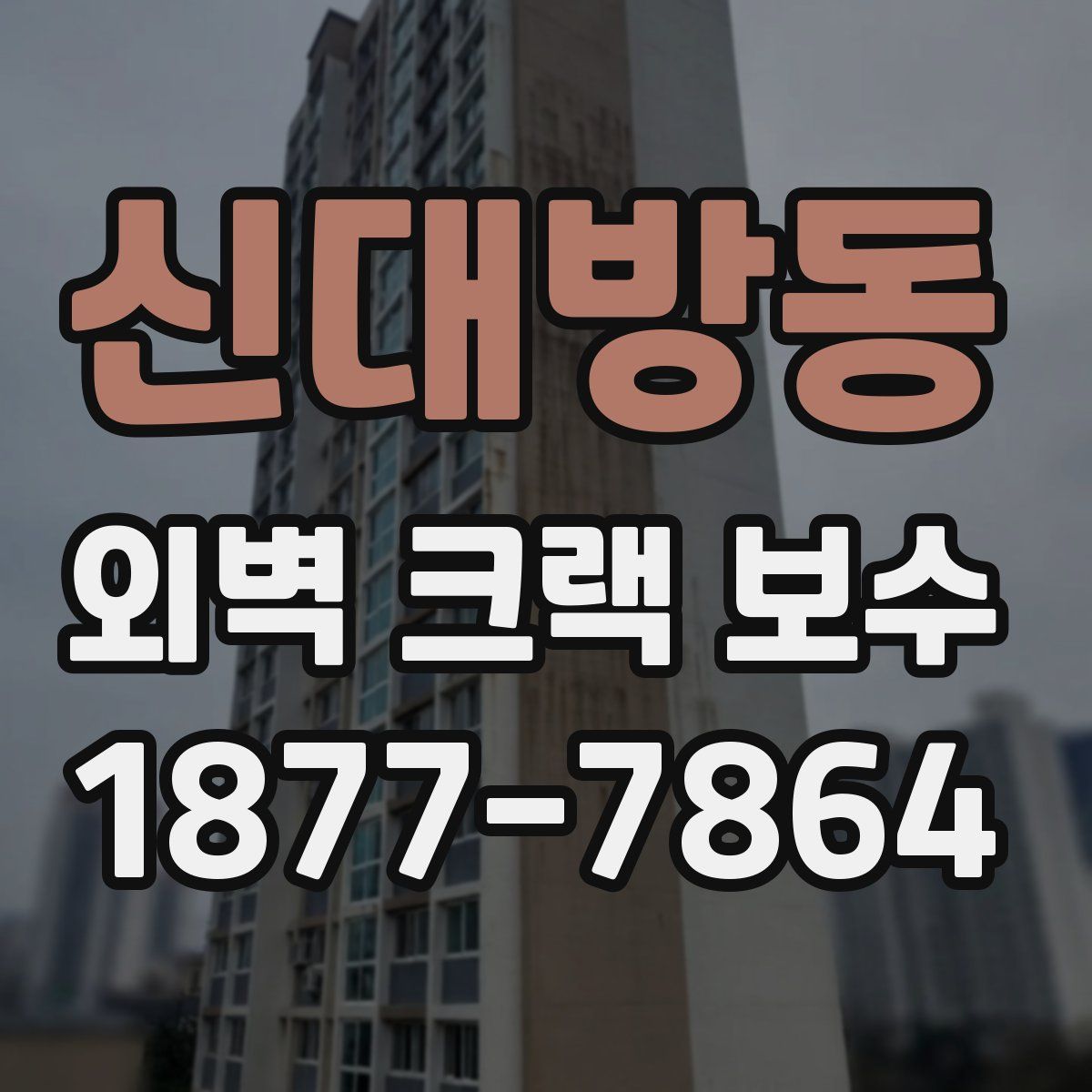 신대방동 외벽 크랙 보수